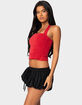 EDIKTED Nyrah Straight Neck Halter Top image number 3