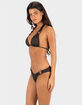 HURLEY Flower Crochet Ring Triangle Bikini Top image number 3
