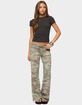 EDIKTED Kenan Straight Leg Camo Sweatpants image number 4