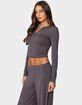 EDIKTED Kait Henley Top image number 3