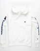 CHAMPION Flock Sleeve White Mens Hoodie image number 1