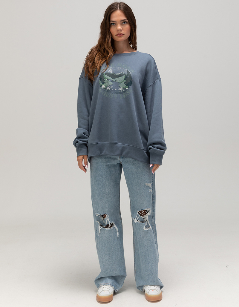 TENTREE Hike More Womens Oversized Crewneck Sweatshirt image number 1