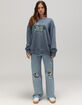 TENTREE Hike More Womens Oversized Crewneck Sweatshirt image number 2