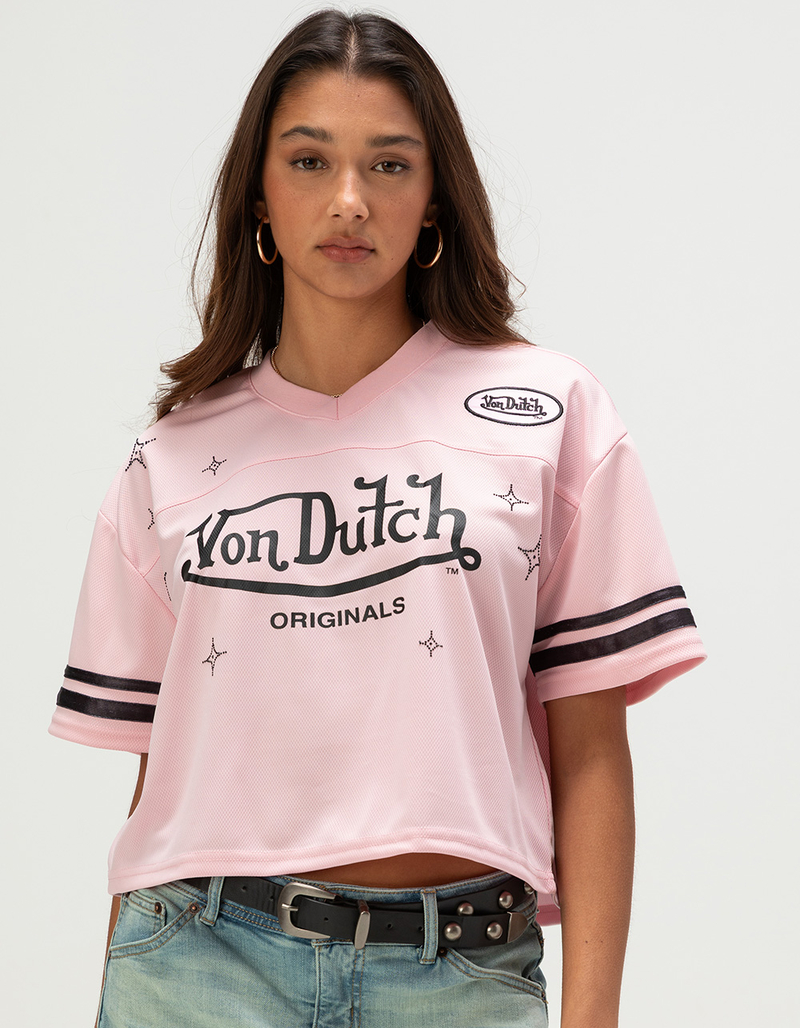 VON DUTCH Womens V-Neck Jersey image number 0