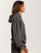 RSQ Mens Washed Oversized Zip-Up Hoodie image number 3