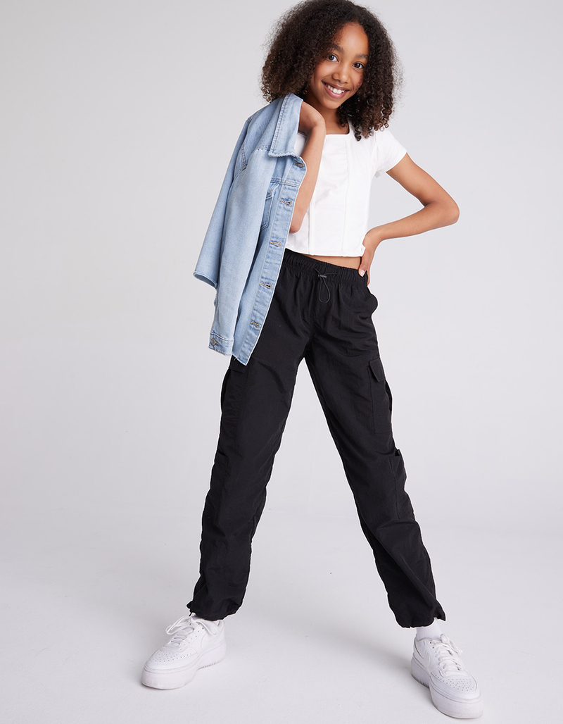 FULL TILT Parachute Bungee Girls Cargo Pants image number 4