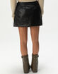 JJXX Sofia Faux Leather Womens Mini Skirt image number 4