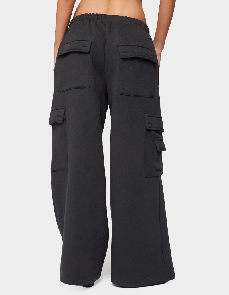 EDIKTED Petite Wide Leg Cargo Sweatpants image number 2