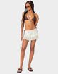 EDIKTED Ruffled Crochet Mini Skirt image number 2