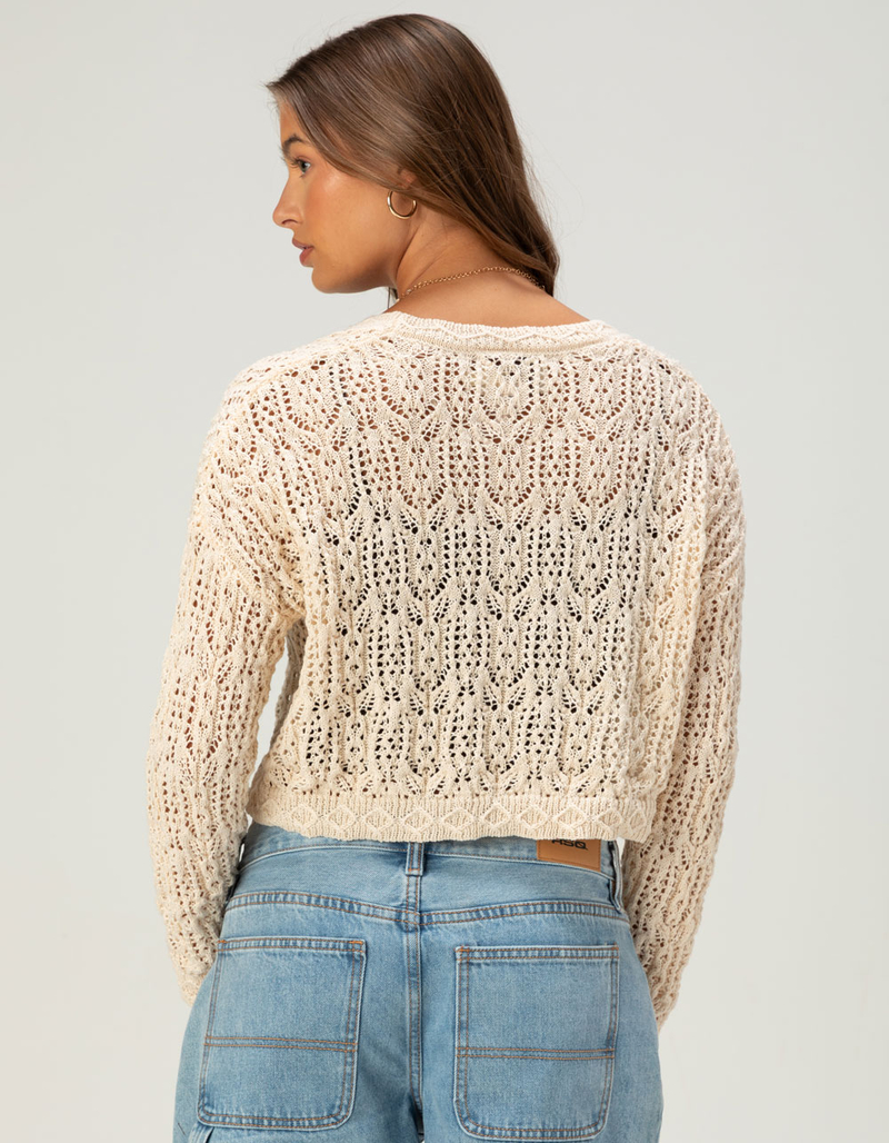 NECTAR CLOTHING Womens Button Up Sweater image number 3