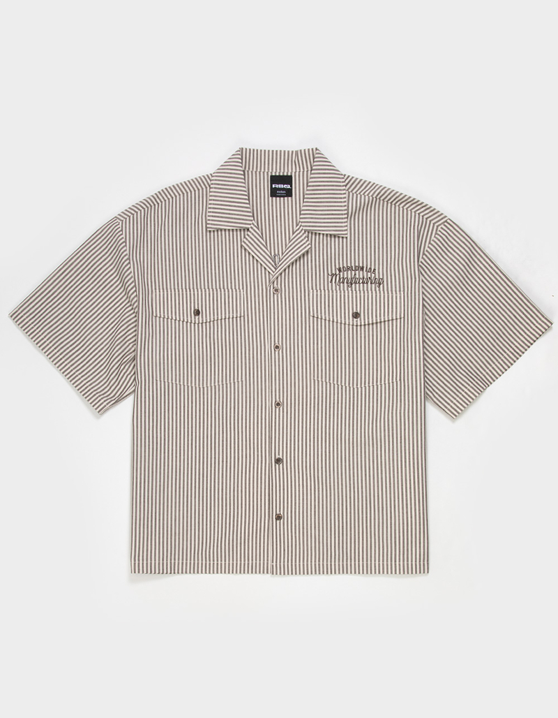 RSQ Mens Embroidered Button Up Shirt image number 2