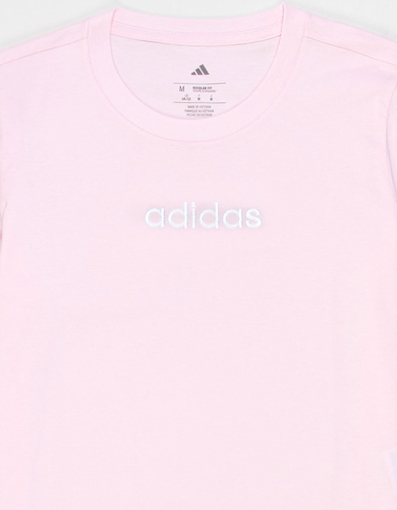 ADIDAS Embroidered Linear Girls Tee image number 1
