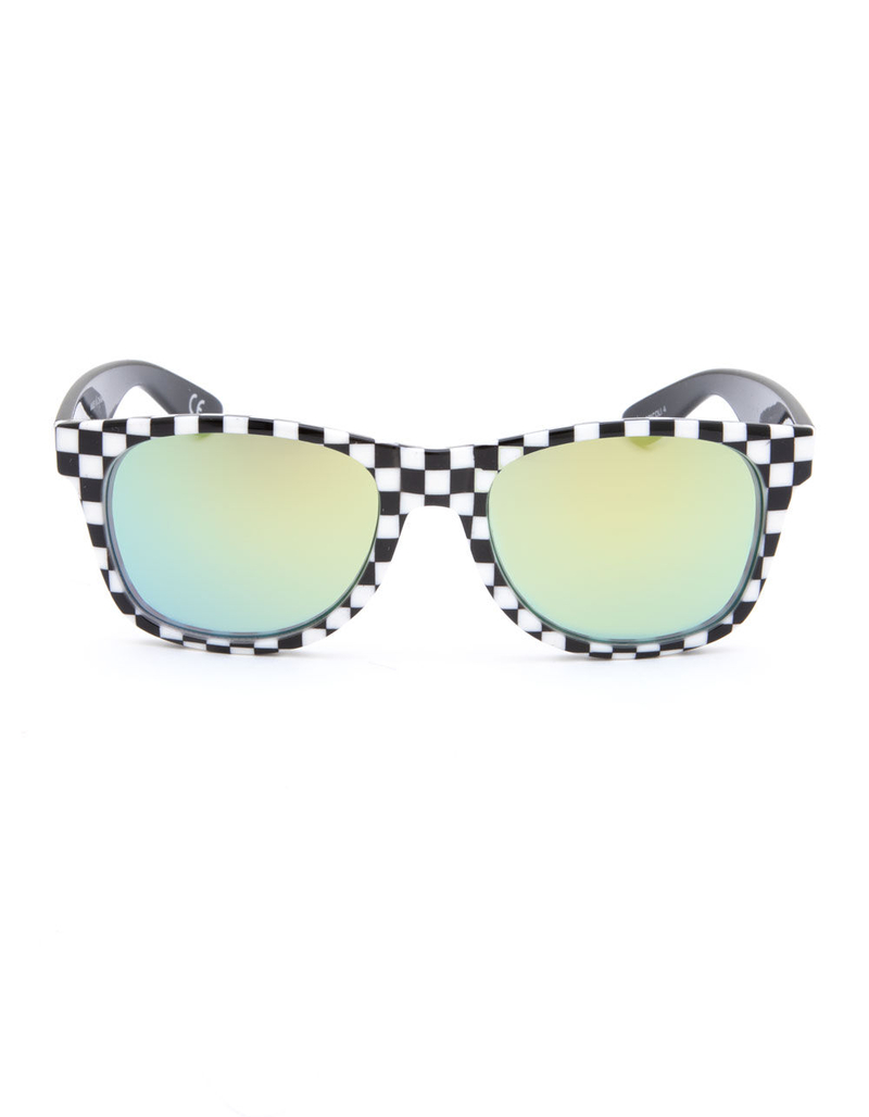VANS Spicoli 4 Black & White Check Sunglasses image number 1