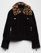 JOU JOU Corduroy Leopard Girls Jacket image number 1