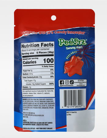 PEELERZ Stars Peelable Gummy Candy Alternative Image