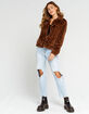 CI SONO Faux Fur Womens Trucker Jacket image number 4