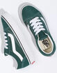 VANS Old Skool Kids Bistro Green & True White Shoes image number 3