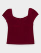 RSQ Girls Butter Soft Cinch Top image number 1