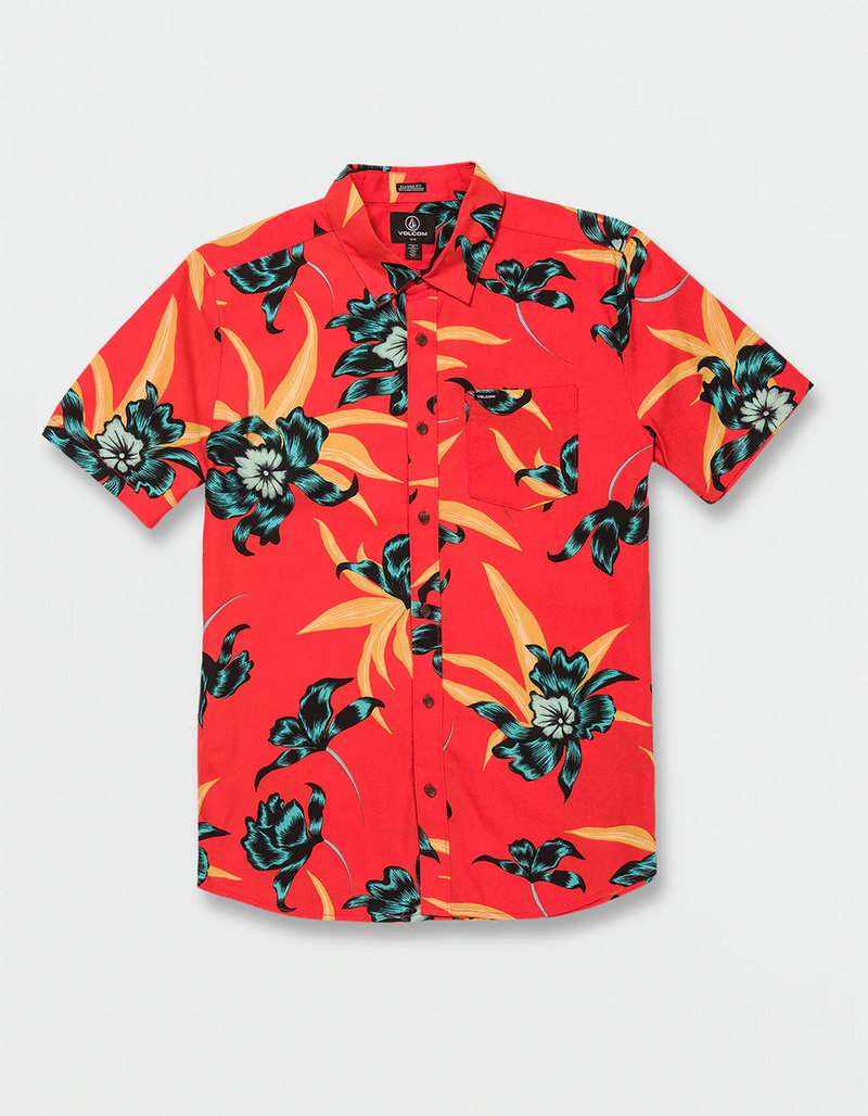 VOLCOM Island Time Mens Button Up Shirt image number 1