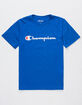 CHAMPION Heritage Blue Boys T-Shirt image number 1