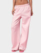 EDIKTED Edikted Hearts Barbie&trade; Baggy Sweatpants image number 1