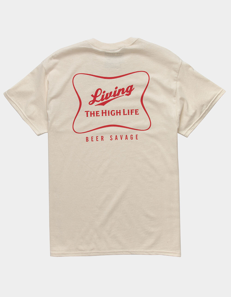BEER SAVAGE High Life Mens T-Shirt image number 0