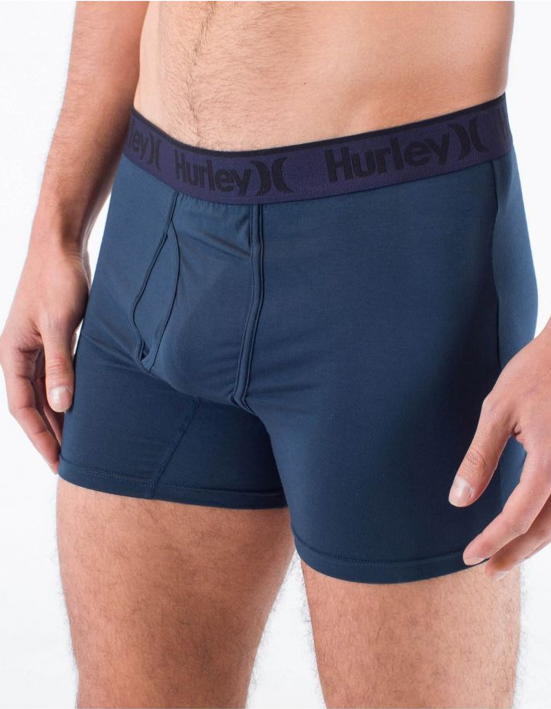 HURLEY Supersoft Mens Boxer Briefs 3 Pack image number 2