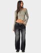 EDIKTED Maura Boat Neck Asymmetric Top image number 5