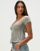 BDG Urban Outfitters Brittney Womens Babydoll Top image number 3