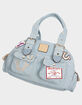 TRUE RELIGION Multi-Patch Denim Satchel Bag image number 9