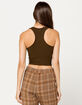 BOZZOLO Racerback Olive Womens Tank Top image number 3
