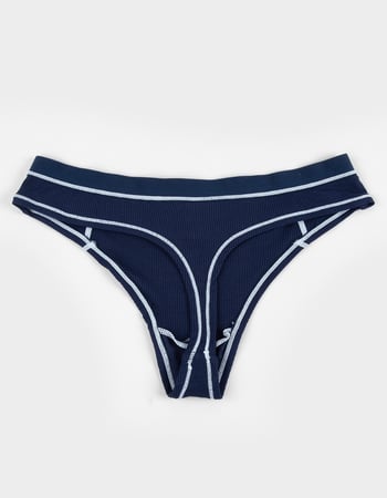 FULL TILT Contrast Stitch Thong Alternative Image