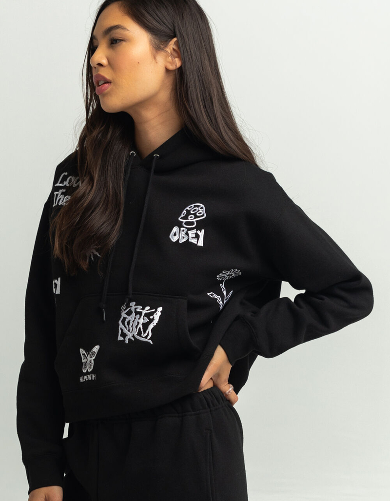 OBEY Optimism Womens Hoodie image number 1