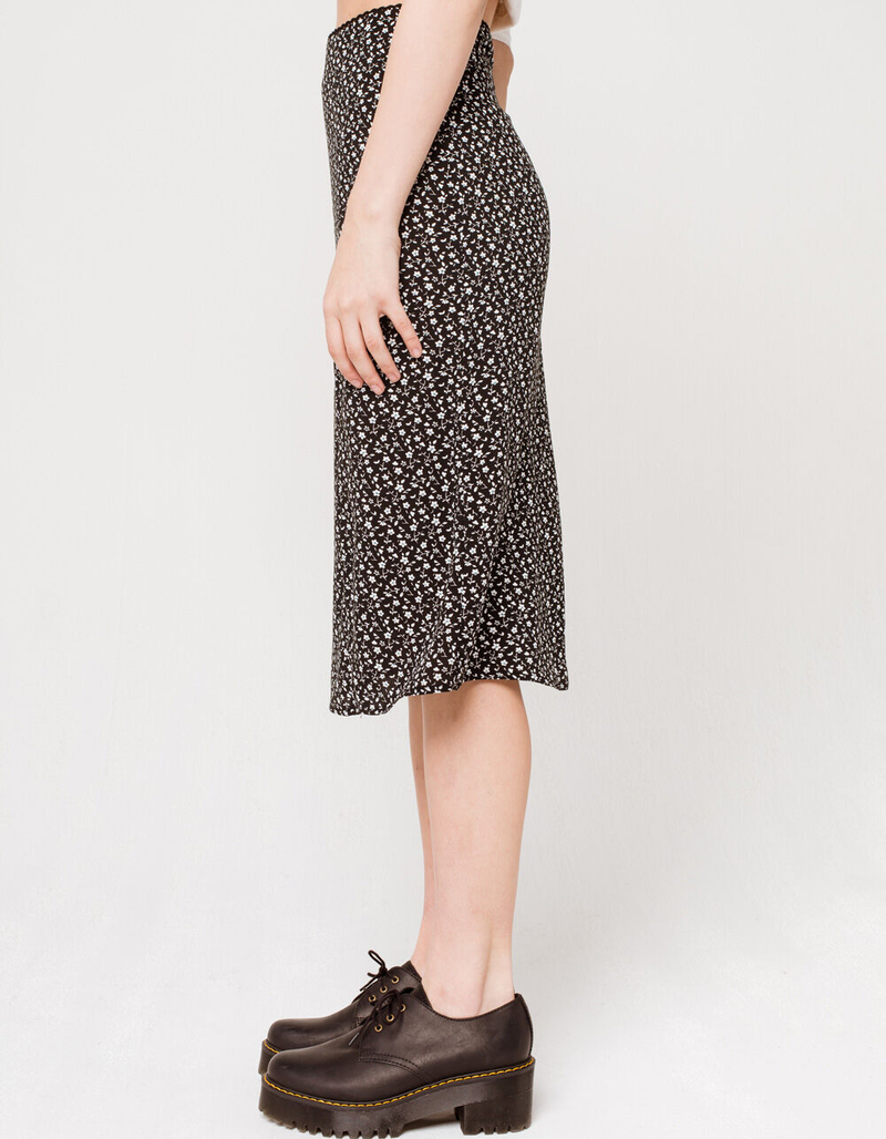 SKY AND SPARROW Floral Womens Midi Skirt image number 2