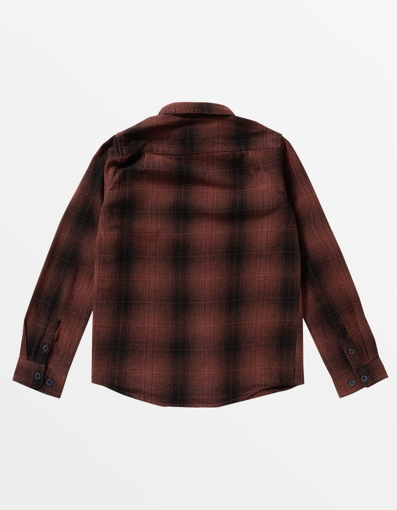 RVCA Dayshift Boys Flannel RED COMBO Tillys