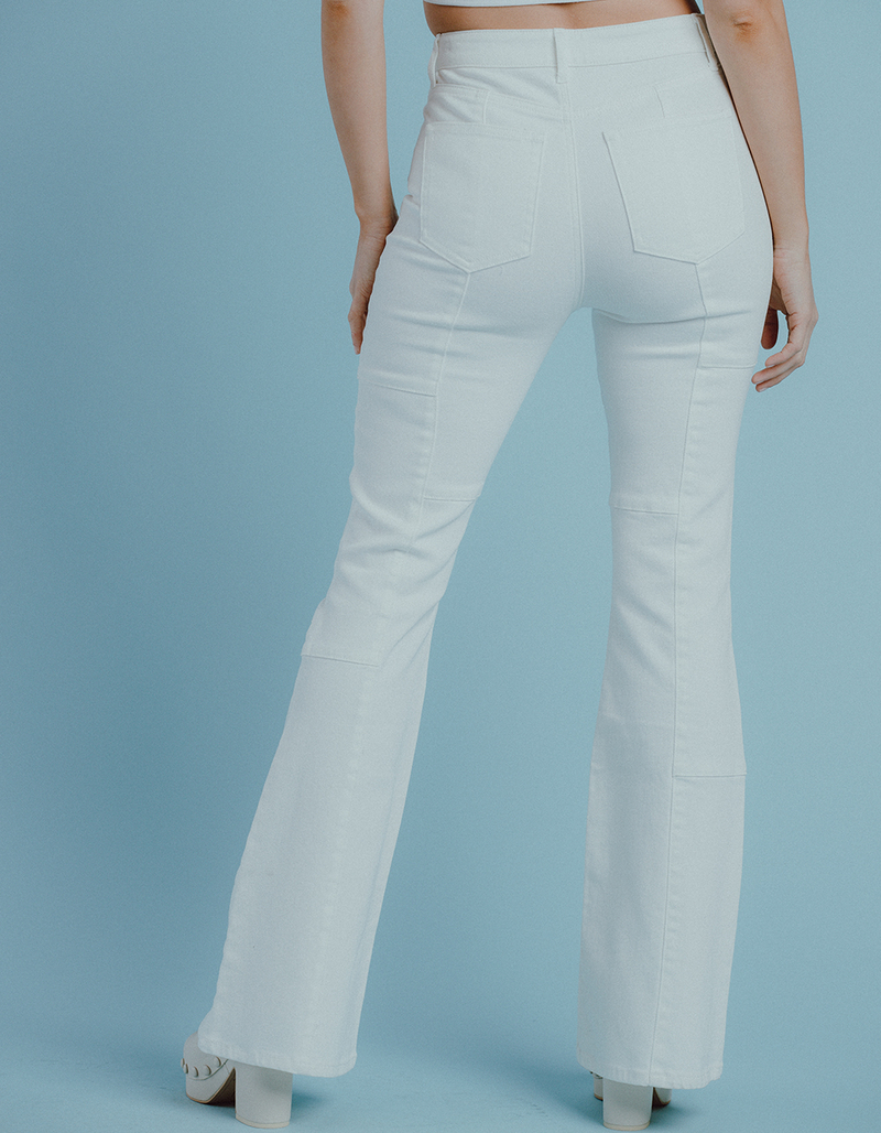 WEST OF MELROSE Patchwork Flare Womens Jeans image number 3