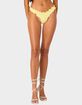 EDIKTED Golden Ruffle Edge Bikini Bottom image number 1