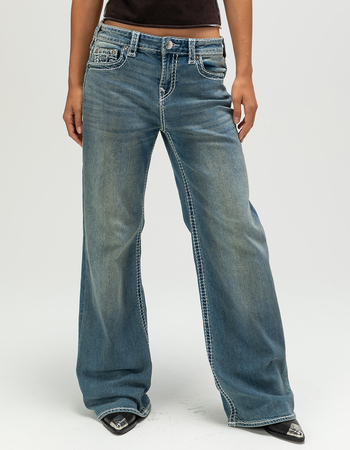 TRUE RELIGION Bobbi Womens Baggy Jeans Alternative Image