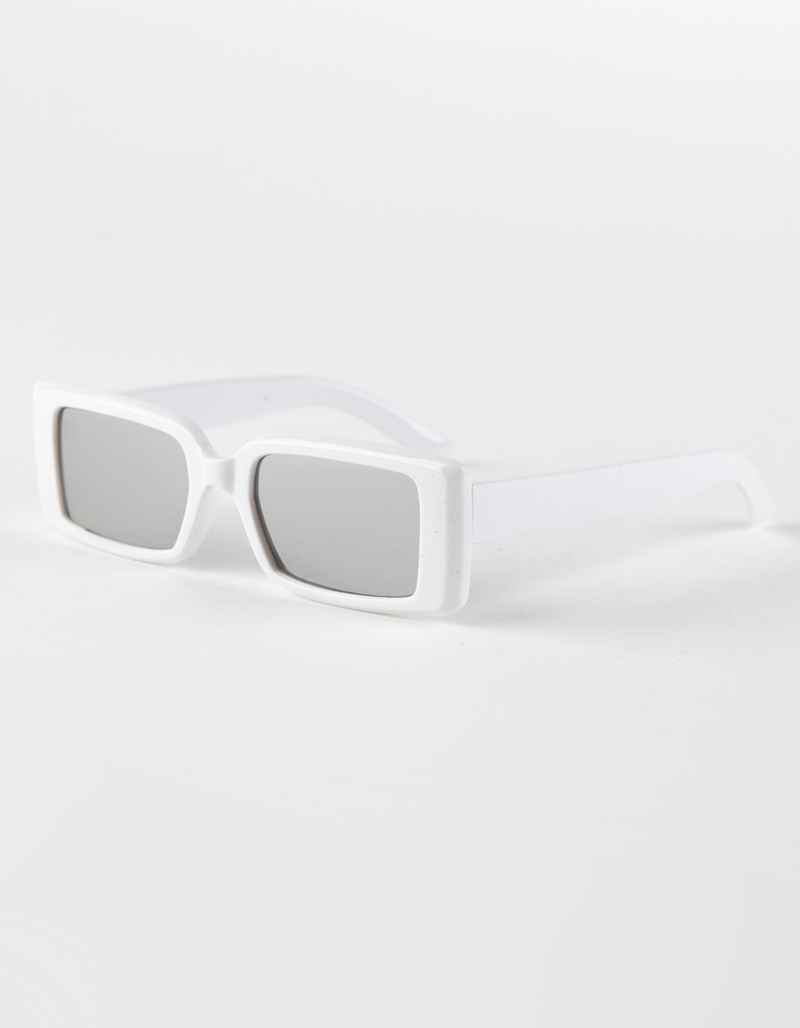 BLUE CROWN Slim Plastic Rectangle Sunglasses image number 0