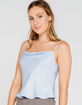 LE LIS Satin Womens Blue Cami image number 1