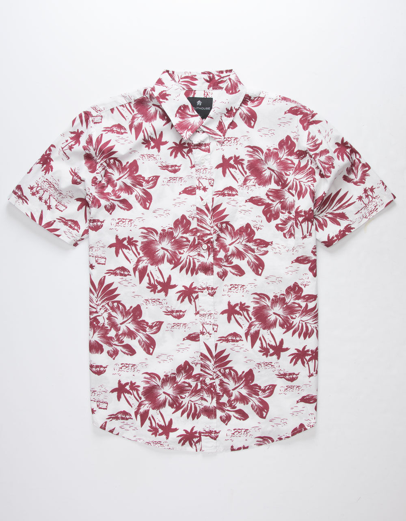 SHOUTHOUSE Classic Floral Mens Shirt image number 0