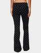 EDIKTED Daliya Polka Dot Fold Over Pants image number 3