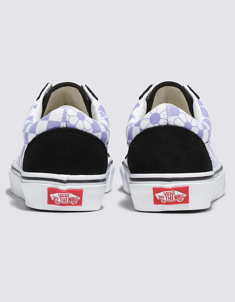 VANS Old Skool Floral Check Womens Shoes image number 3