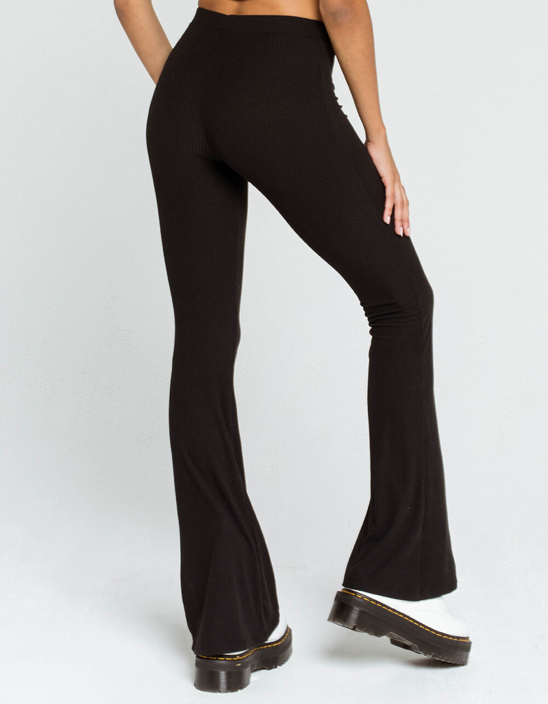 SKY AND SPARROW Rib Womens Flare Pants image number 3