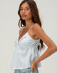 RSQ Womens Embroidered Stripe Babydoll Top image number 3