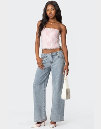 EDIKTED Allison Lace Tube Top Alternative Image