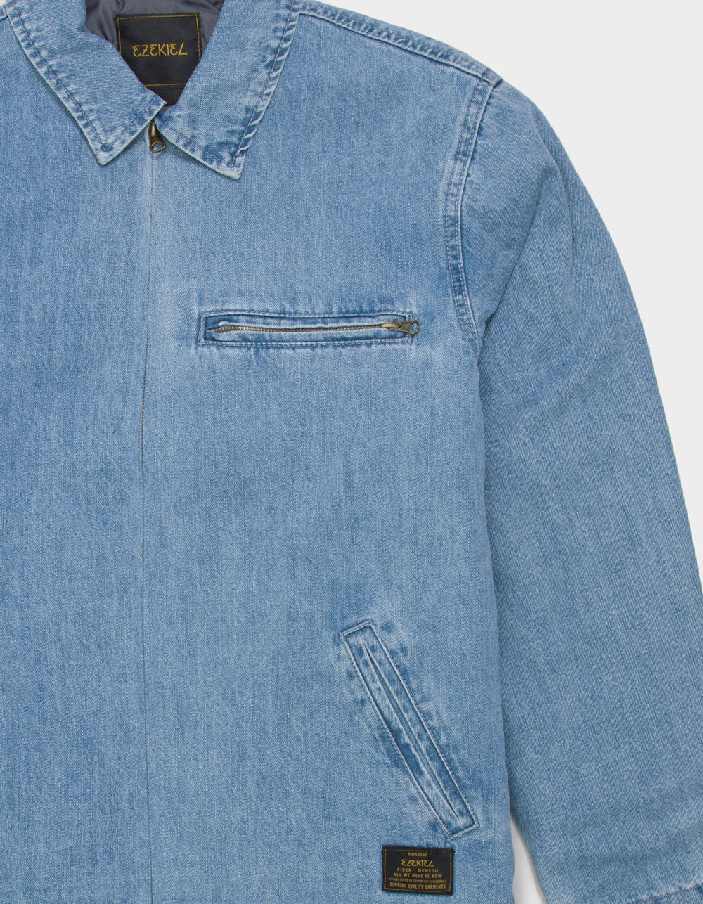 EZEKIEL Colton Mens Denim Jacket - LIGHT WASH | Tillys EZEKIEL Colton Mens Denim Jacket - LIGHT WASH | Tillys