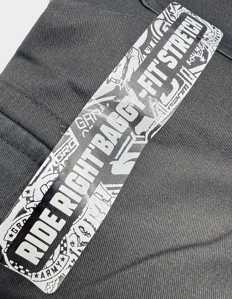 GROM Ride Right Drawstring Super Baggy Boys Cargo Pants image number 4