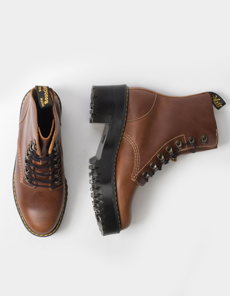 DR. MARTENS Leona Orleans Womens Leather Heeled Boots image number 4