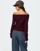 EDIKTED Elona Off Shoulder Knit Top image number 5